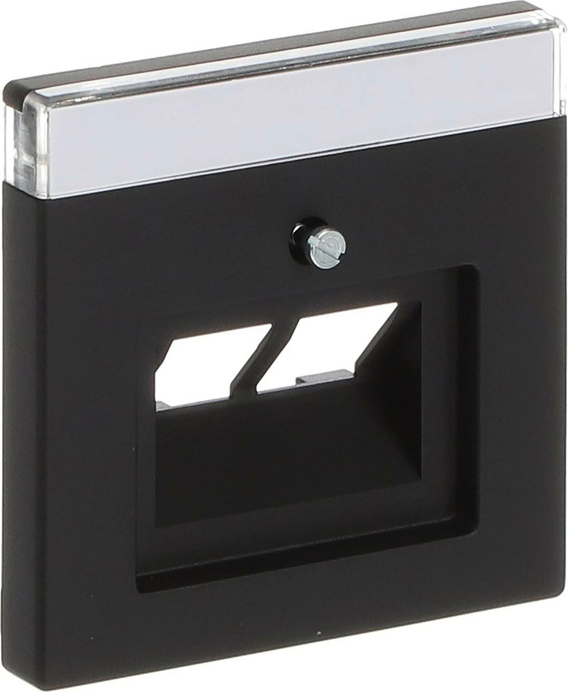 Maskë muri për prizë rrjeti Busch-Jaeger 1710-0-3911, 2x modul, 63x63 mm, e zezë