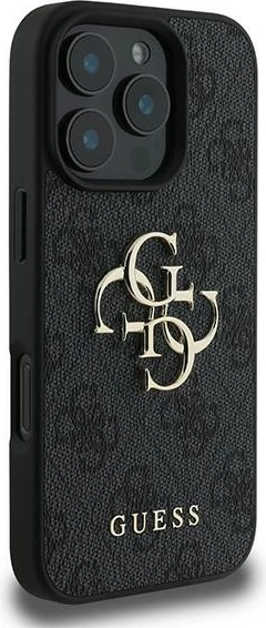 Mbështjellës Guess 4G Big Logo për iPhone 16 Pro, 6.3", i zi