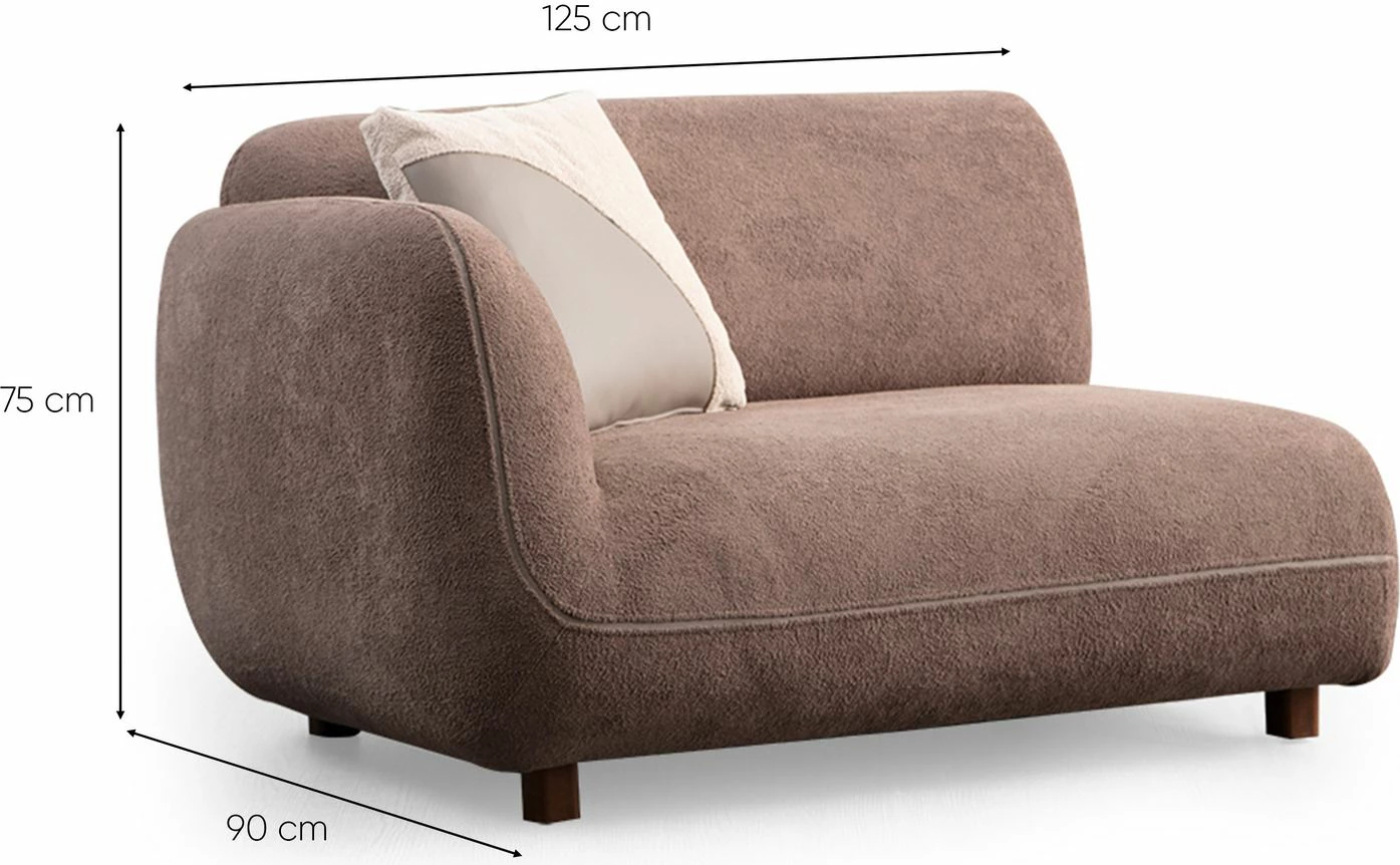Këndare Pavia, kafe, Atelier del Sofa, 250x170cm