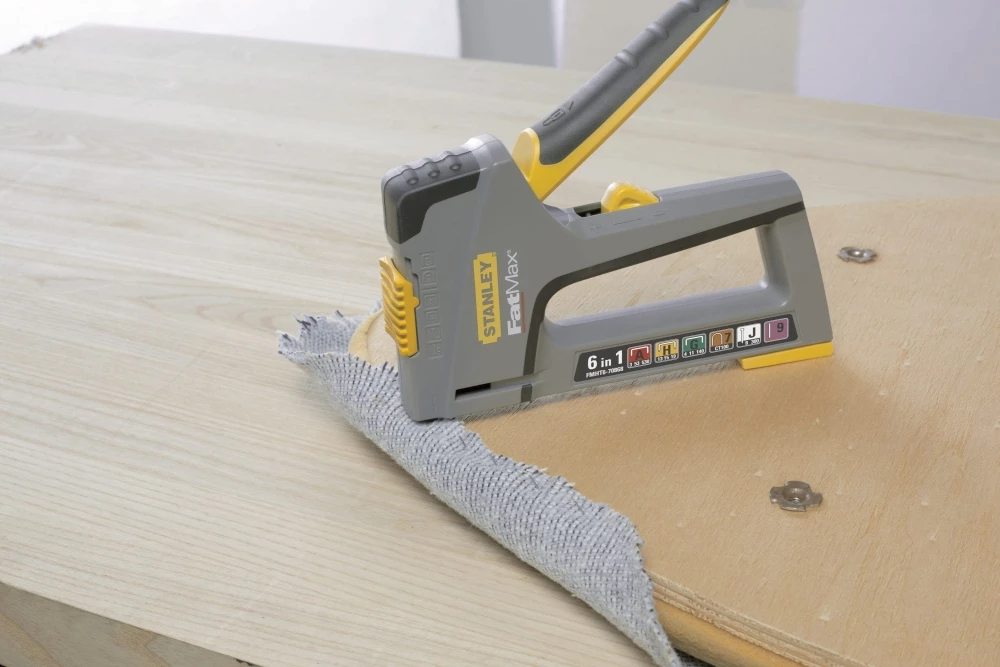 Pistoletë kapëse (stapler) Stanley Fatmax TR75 FMHT6-70868, për stapla 6–14 mm, gri/verdhe