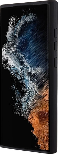 Mbështjellës Karl Lagerfeld Silicone Choupette Metal Pin për Samsung Galaxy S24 Ultra, i zi