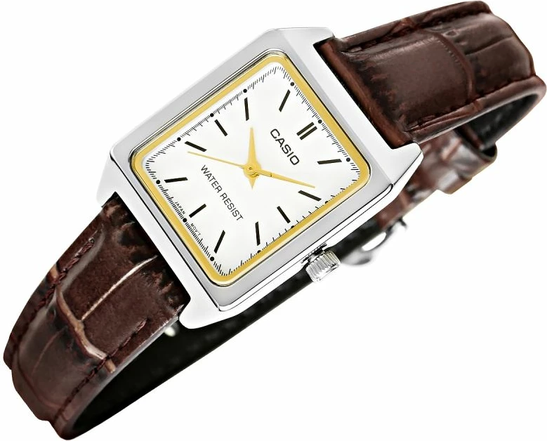 Orë dore për femra Casio, kafe