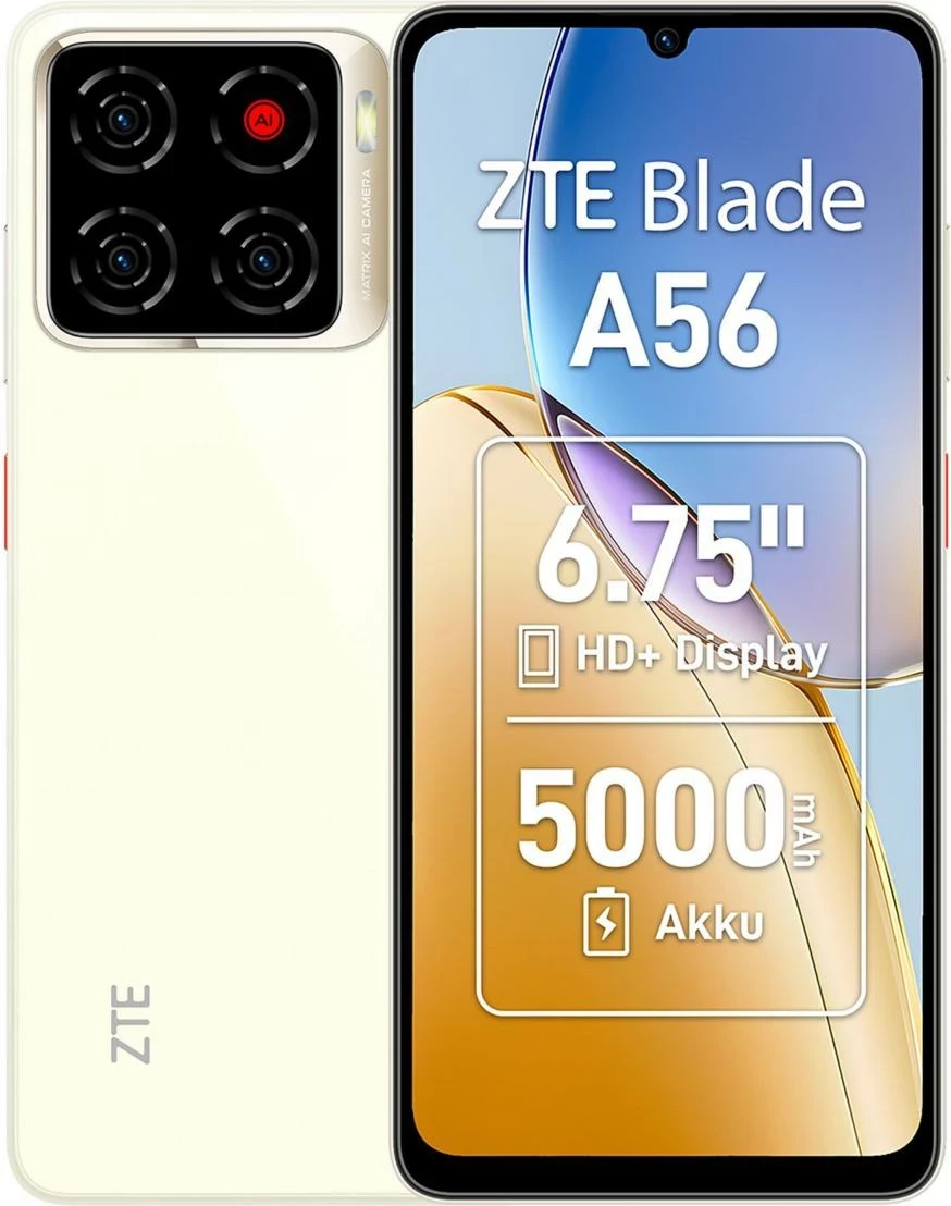 Celular ZTE Blade A56 4GB 128GB 6.75inç Floating Gold
