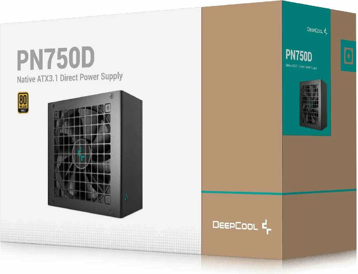 Furnizues rryme Deepcool PN750D V2 (R-PN750D-FC0B-JGEU-V2) 750W ATX 3.1 80 Plus Gold, i zi