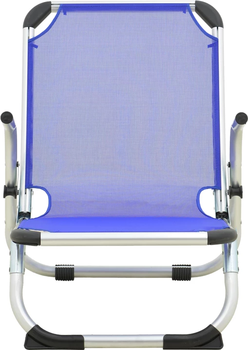 Karrige plazhi Playa, alumin i fortë, tekstilene blu, 54x72x63cm