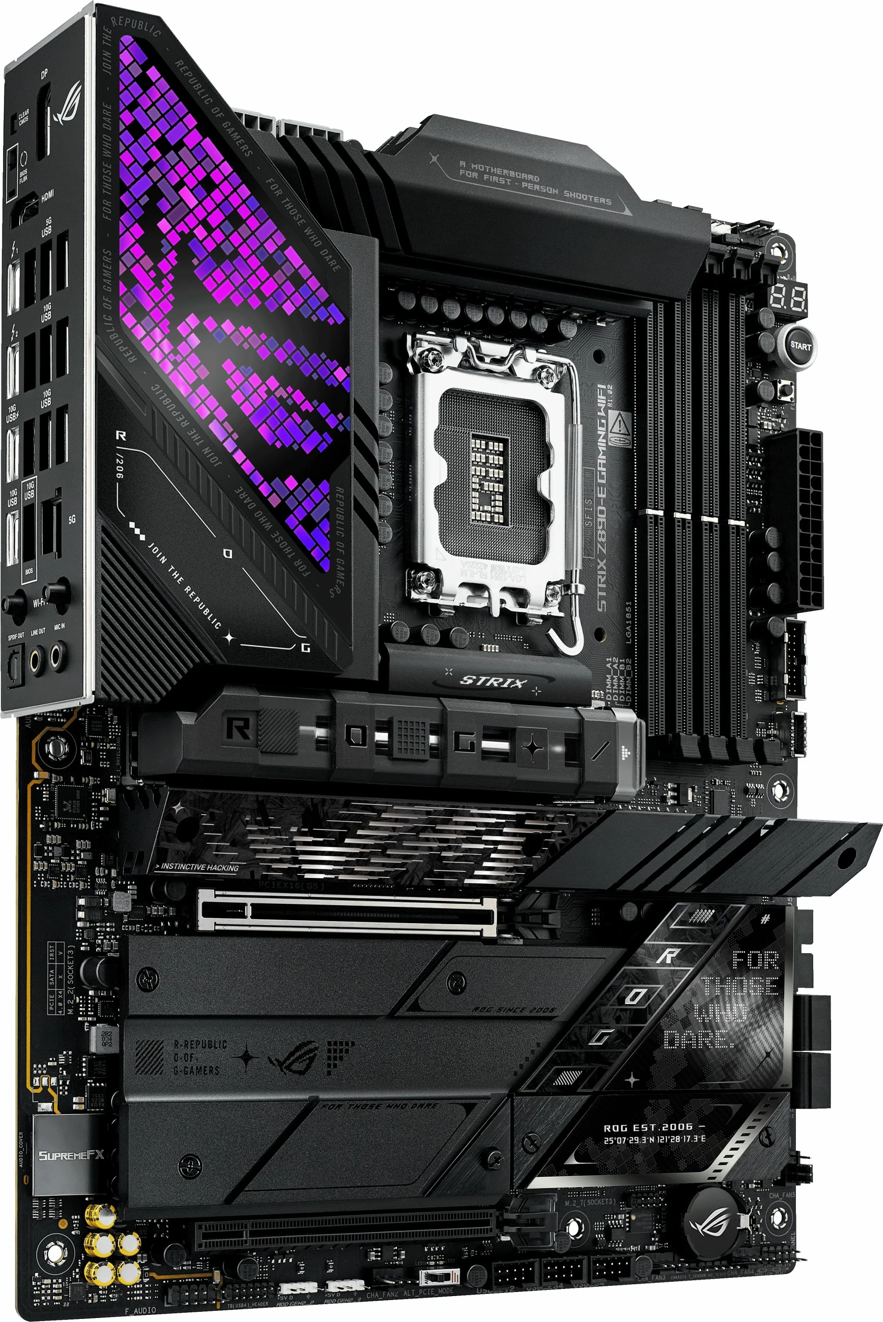 Pllakë amë ASUS ROG STRIX Z890-E GAMING WIFI, Intel, LGA 1851, DDR5, 192 GB