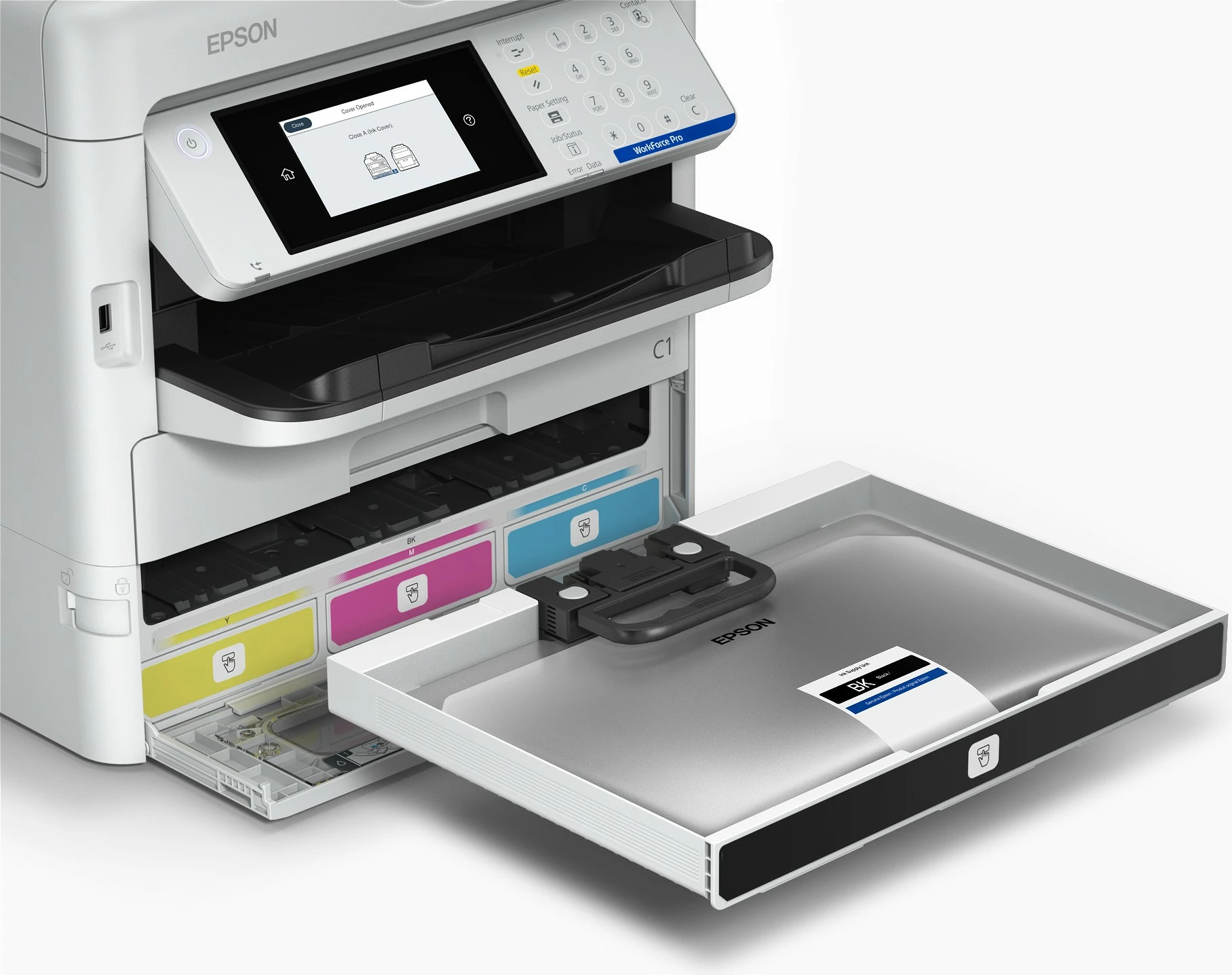 Printer multifunksional Epson WorkForce Pro EM-C800RDWF, inkjet, A4, i bardhë