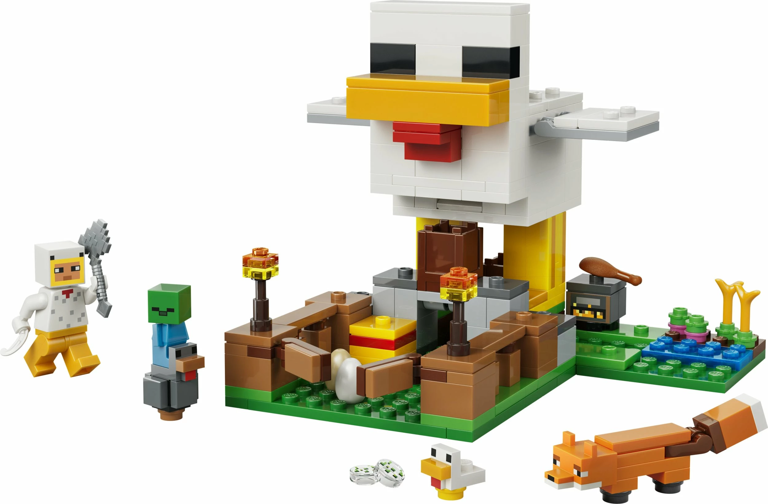 Set LEGO Minecraft Chicken Farm 21585, 233 copë
