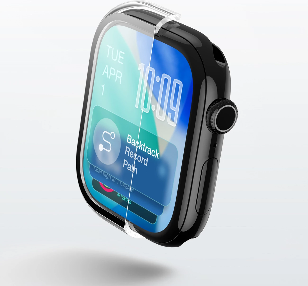 Mbështjellës me xham mbrojtës për Smartwatch, AmazingThing, Radix FullGuard, për Apple Watch Series 11 46mm, xham i temperuar 9H, ultra i hollë, transparent