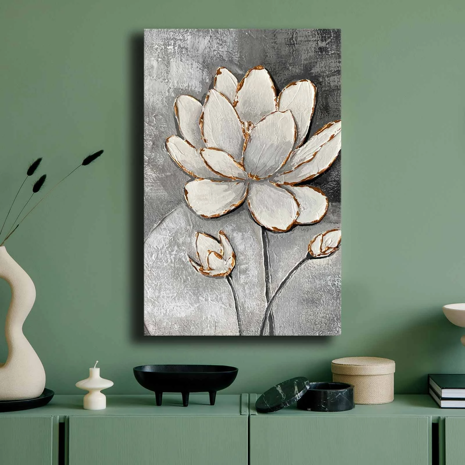 Pikturë dekorative në kanavacë, Wallity 4570GSC-013, shumëngjyrëshe, 45x70cm