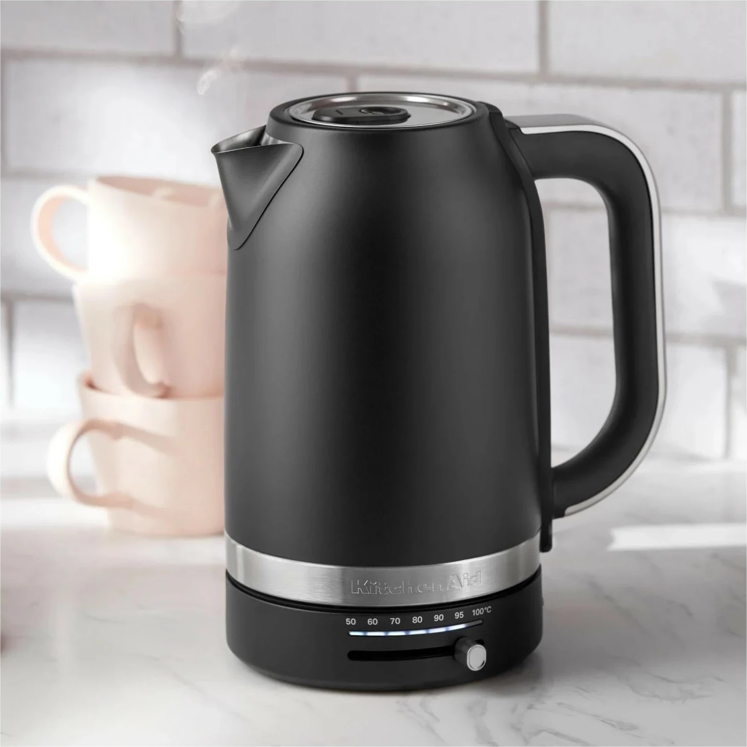 Çajnik elektrik KitchenAid 5KEK1701E, 1.7L, inox, i zi mat