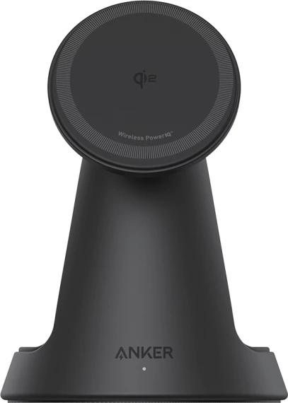 Stacion karikimi pa kabllo Anker MagGo B25M4G11 3-në-1 15W Qi2/MagSafe, i zi, set me adapter USB-C PD 36W + kabllo USB-C