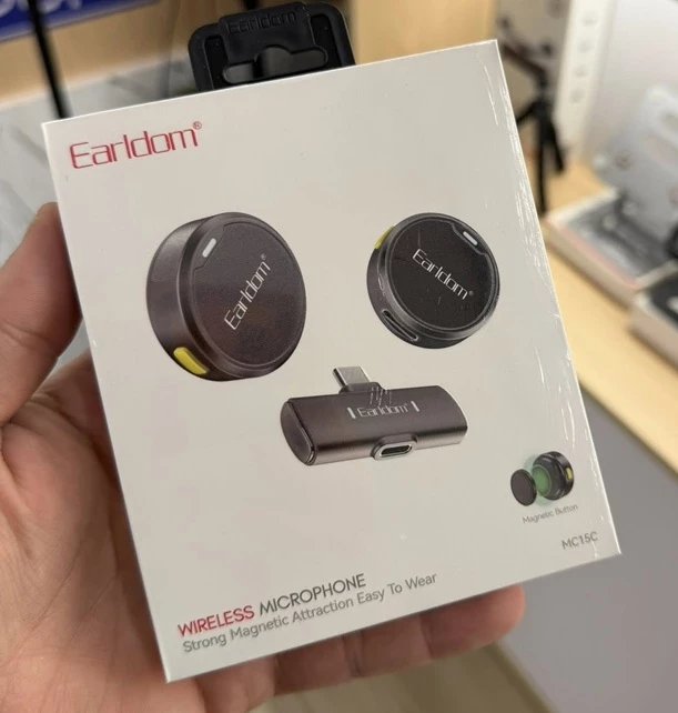 Mikrofon Wireless me Marrës Type-C për Smartphone – Earldom MC15C