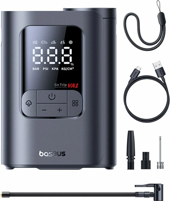 Pompë portative Baseus GoTrip VA1, gri e errët