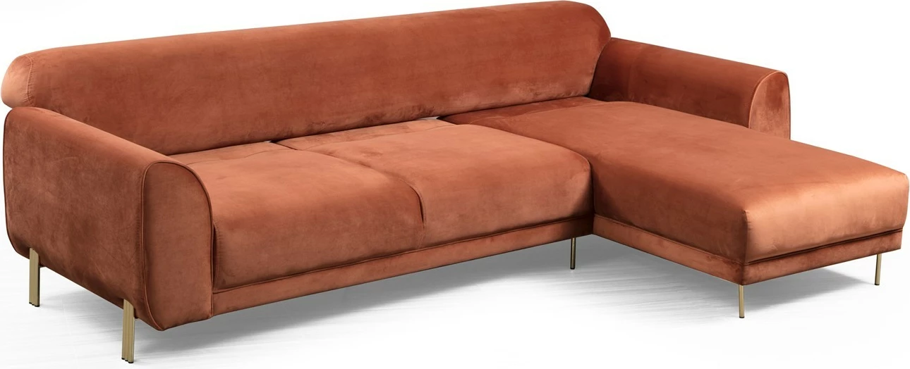 Kënd divan-krevat Atelier del Sofa, kënd i djathtë, ngjyrë kanelle (L3-Chl)