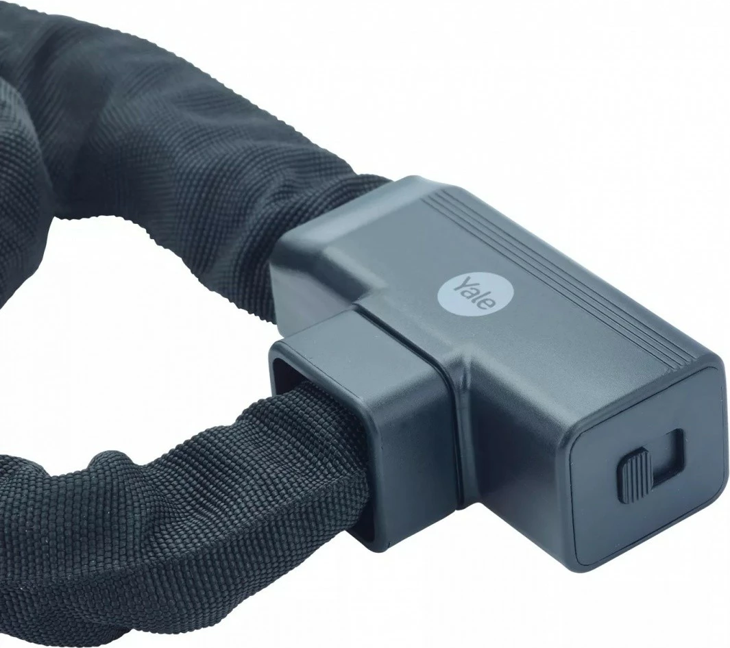 Zinxhir sigurie YALE HOME YCHK0/8/90/2 me bravë çelësi, 900 mm, zi