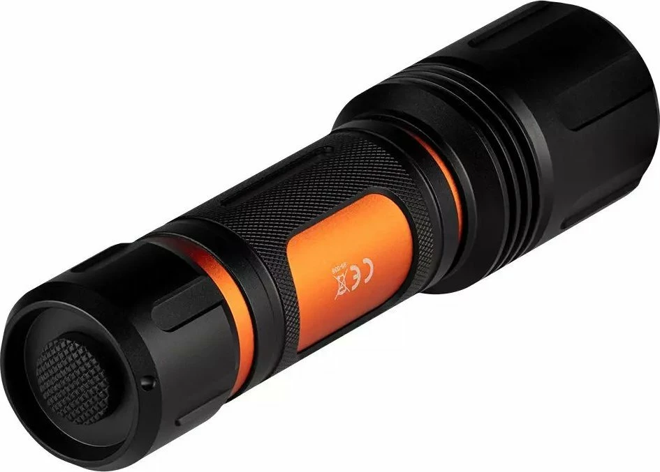 Llambë dore me bateri Neo 99-036 1500 lm LED CREE XHP50.2 6xAA, e zezë/portokalli