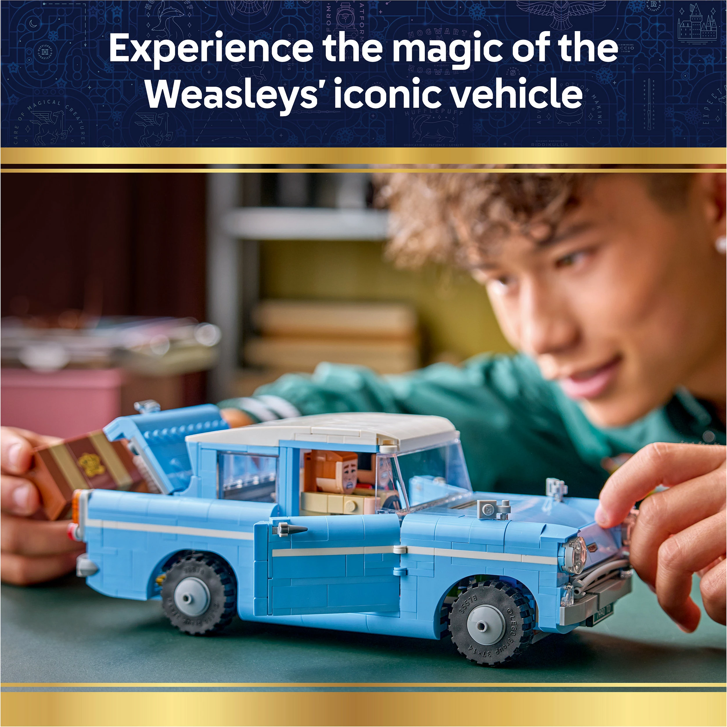 Set ndërtimi LEGO Harry Potter 76470, Enchanted Flying Ford Anglia, 868 copë, multikolor