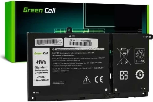 Bateri Green Cell Dell Latitude 3510 Inspiron 5501 5301 5505 5401 5402 5502, zëvendësuese, e zezë