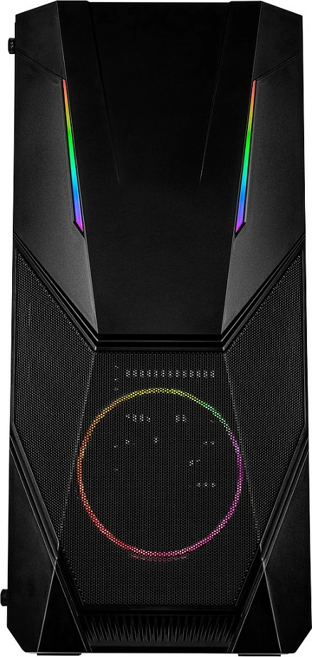 Kasë Inter-Tech IT-3303 Hornet, Midi Tower ATX, RGB, me dritare anësore, e zezë