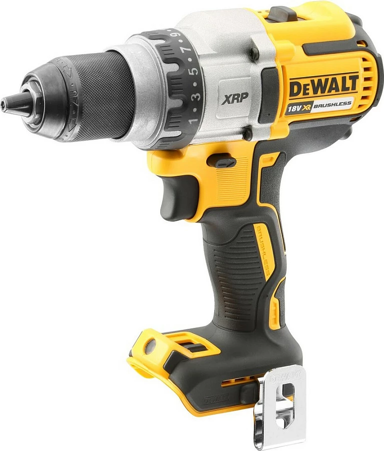 Shurubdrillë DeWALT 18V, Li-Ion, 3 shpejtësi, mandrinë pa çelës, verdhë/zezë