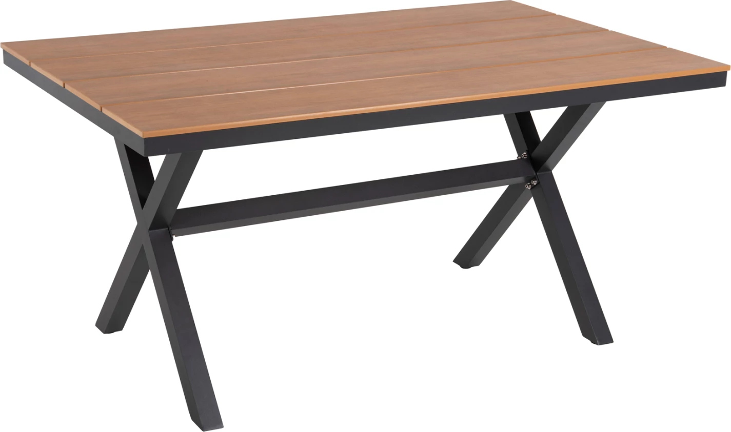 Tavolinë drejtkëndore alumini, ngjyrë antracit, FH6037.01, 150x89.5x73H