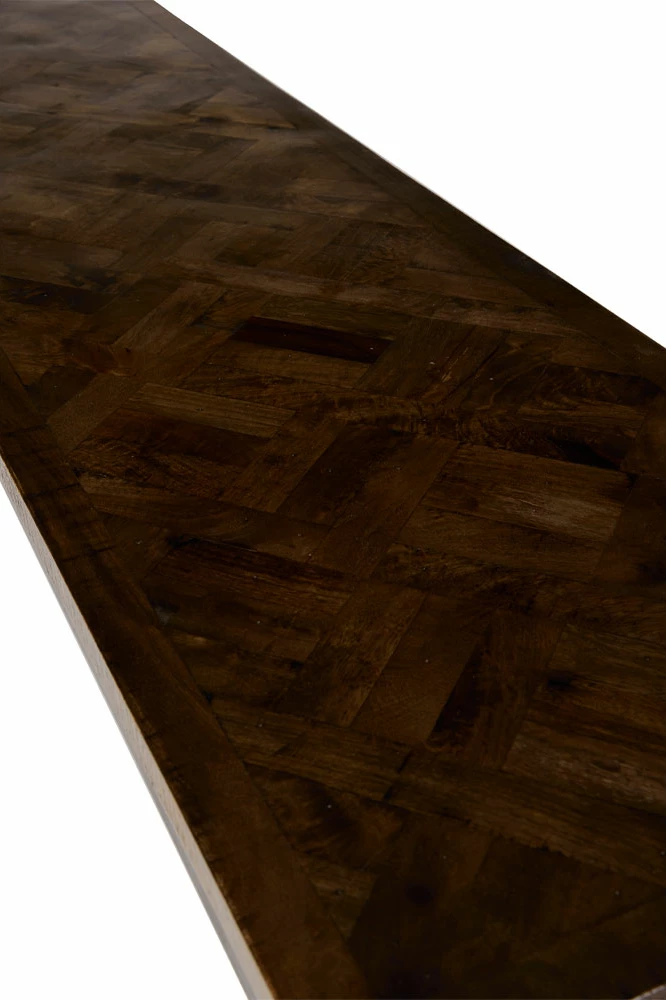 Bankë Maiandros, ngjyrë kafe e errët, 170x45x45