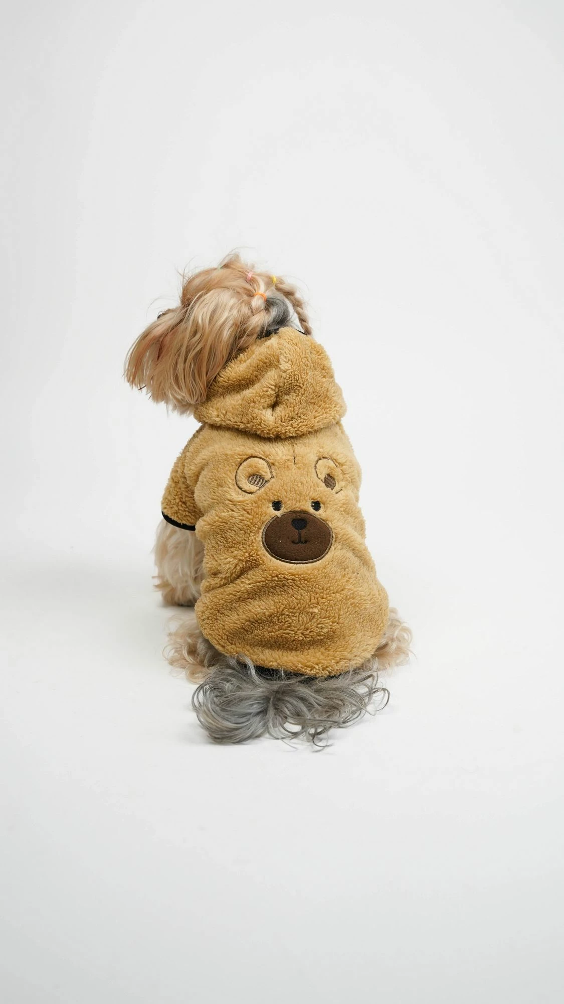 Hudi për qen, Paws & Whiskers, xhaketë teddy welsoft, e gjelbër