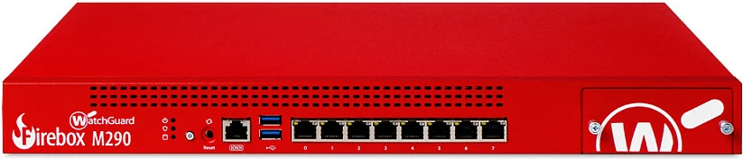 Firewall WatchGuard Firebox M290, 8x Gigabit RJ45, VPN, 1.18 Gbit/s, e kuqe