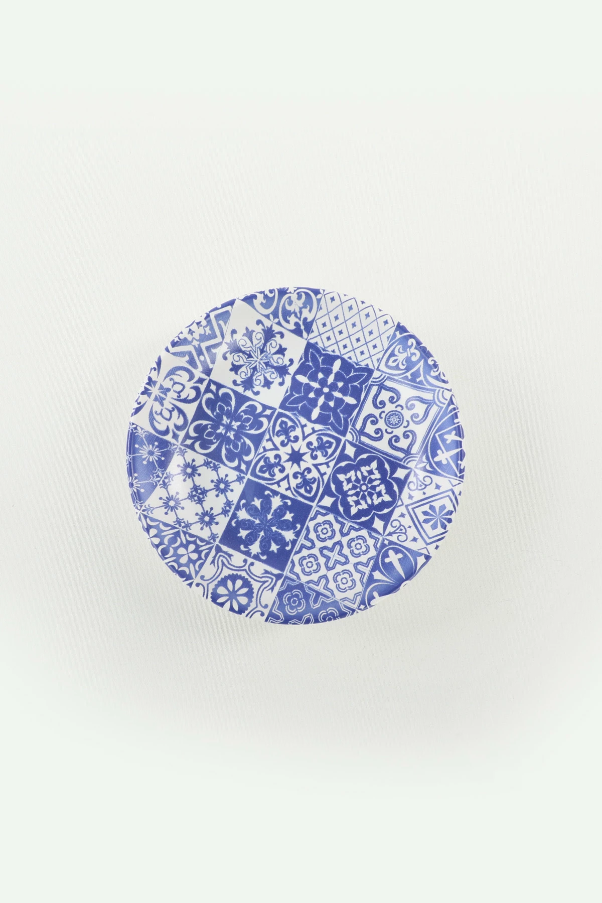 Set pjatash për salcë, Hermia Concept, bardhë dhe kaltër e errët, 13x13x3.1cm (6 copë)