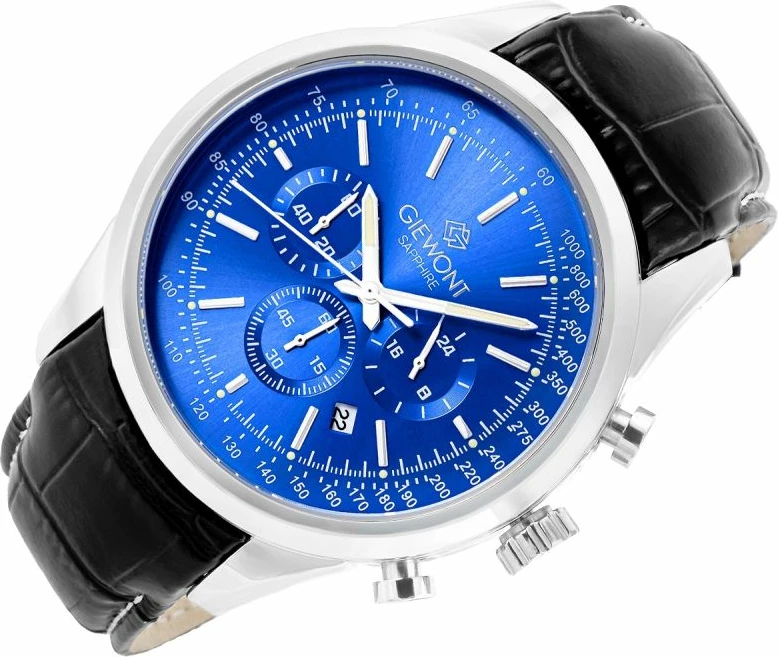 Orë dore meshkuj Giewont GW7650-A3, silver blue, set