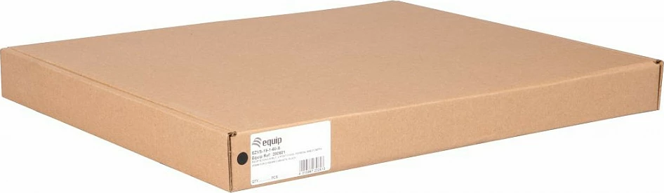 Raft rrëshqitës EQUIP 19" 1U 600mm, i zi