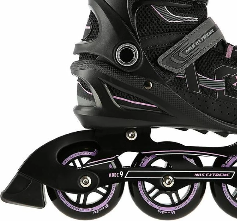 Rollera Nils Extreme unisex, të zeza e të purpurta