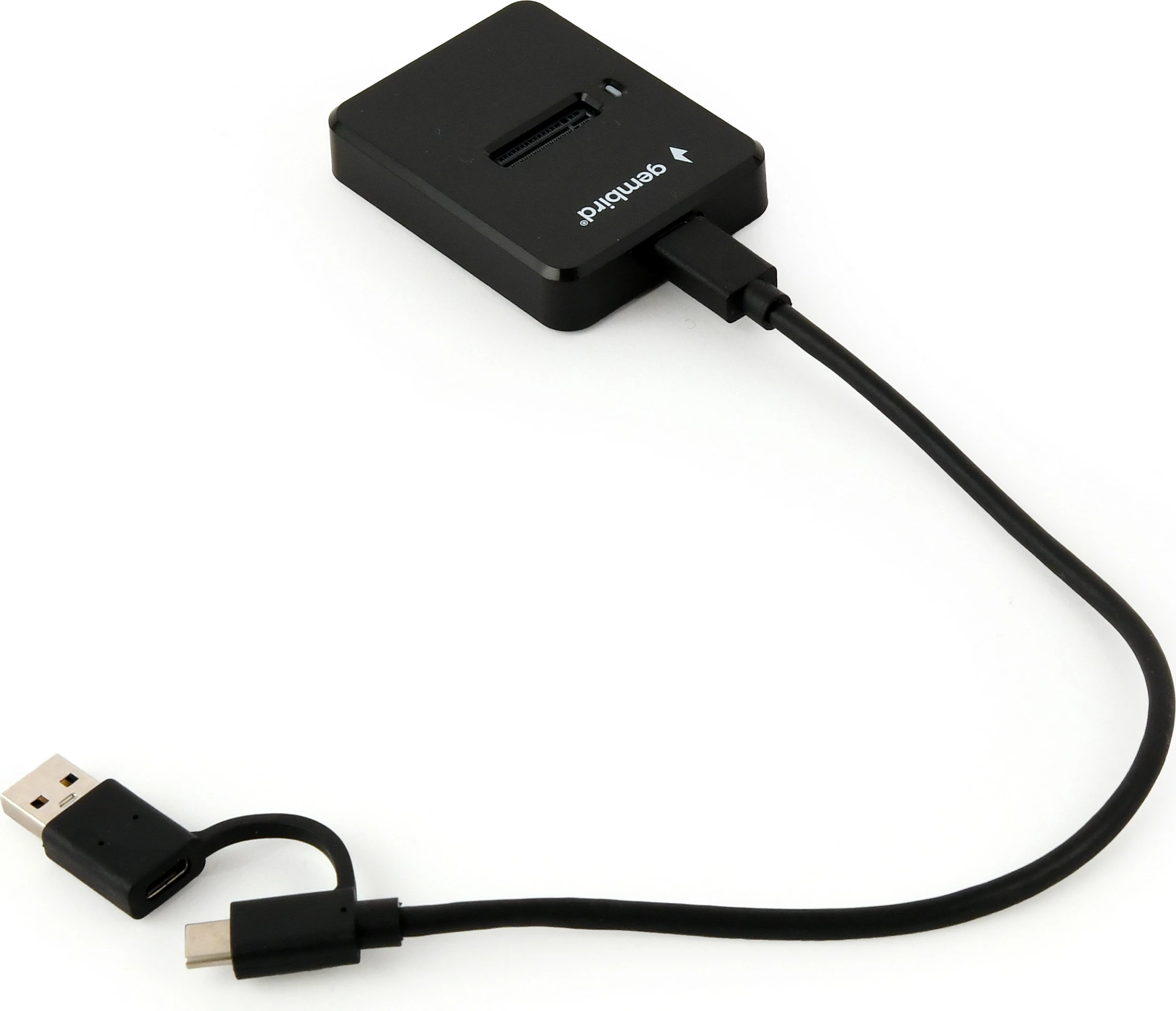 Dock për SSD M.2 Gembird RTL9210B, USB-C 10 Gbit/s, i zi