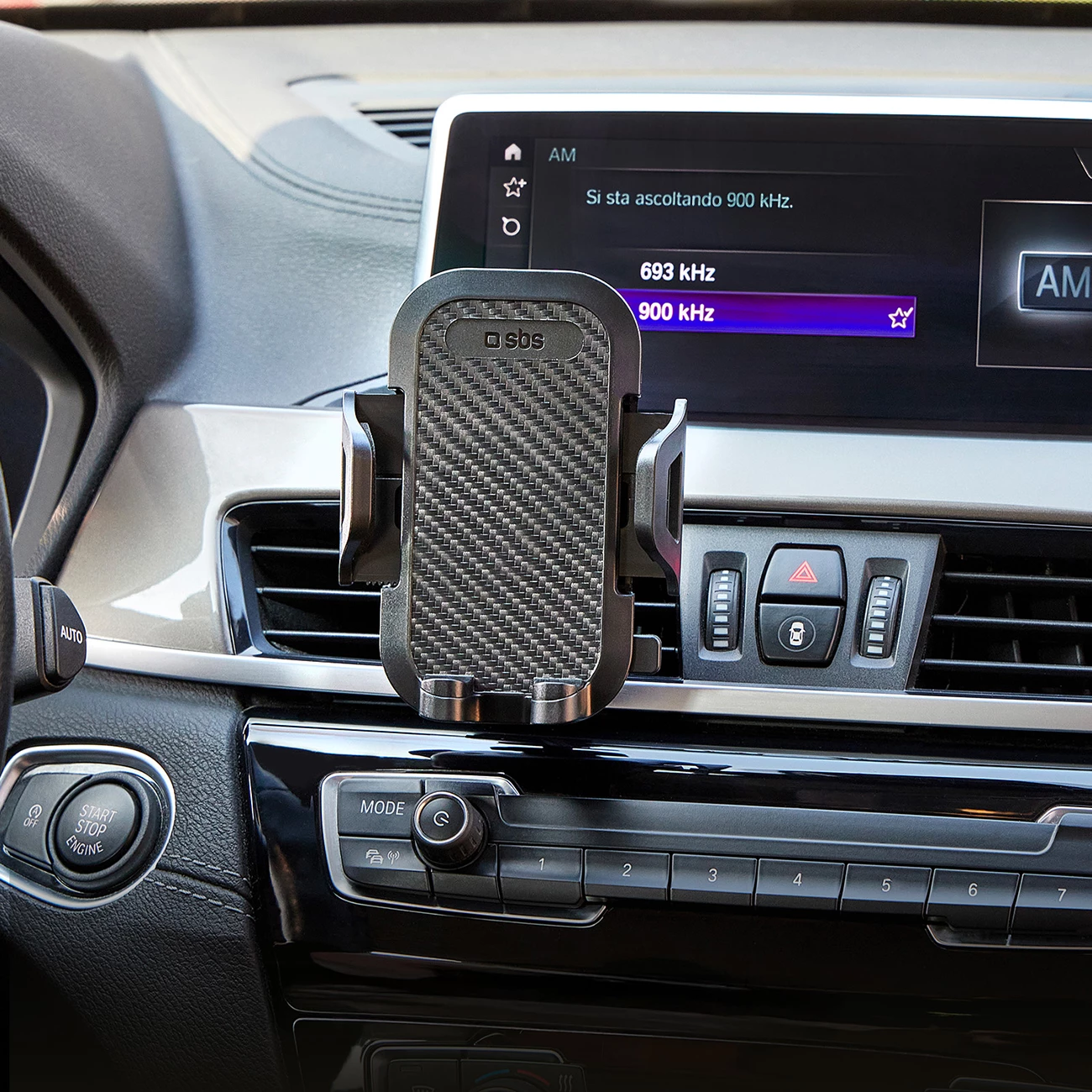 Mbajtës për celular SBS TEHWSUPCLIPSTG për grilë ajri, i zi