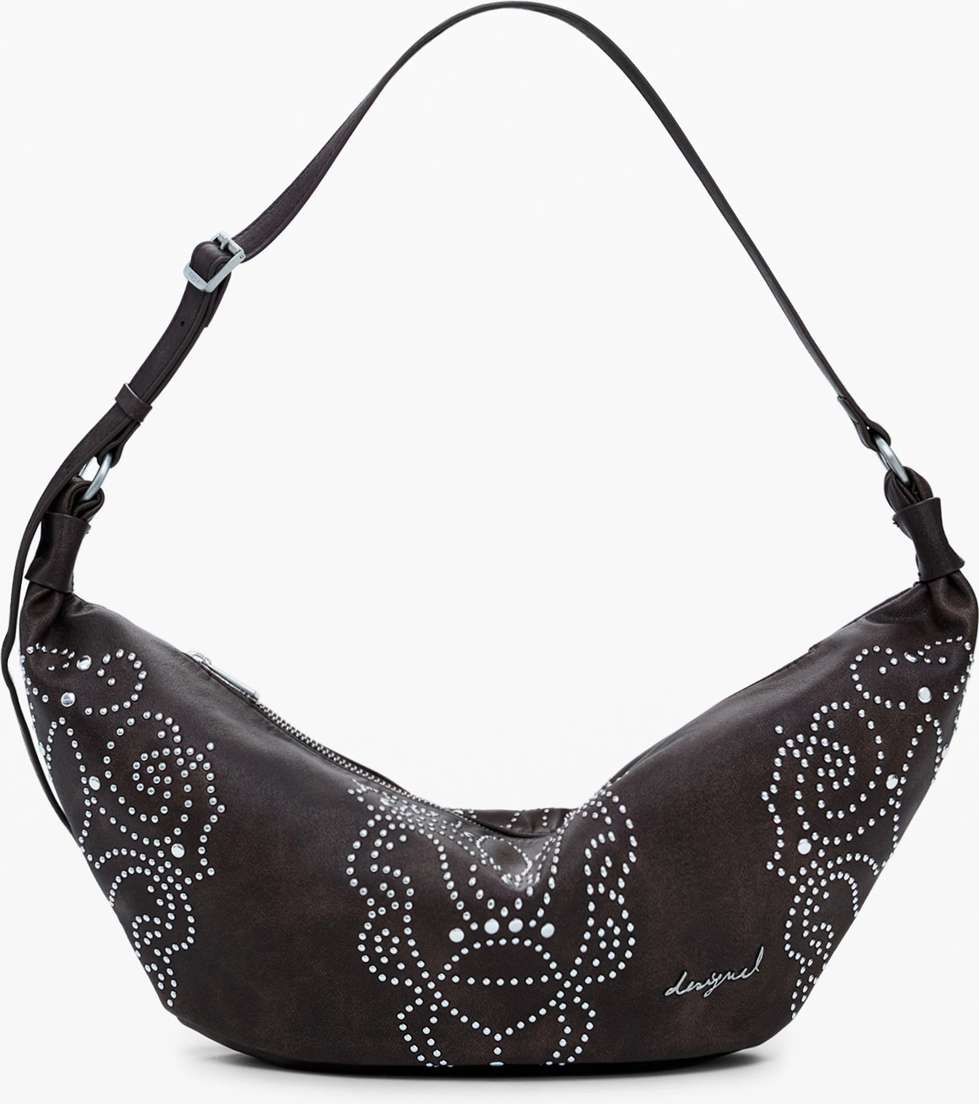 Çantë për femra Desigual Munster Poker Face, kafe