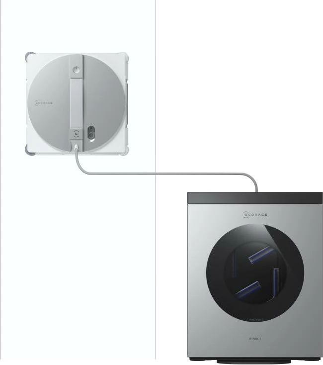 Robot pastrues dritaresh ECOVACS Winbot W3 Omni, argjendtë