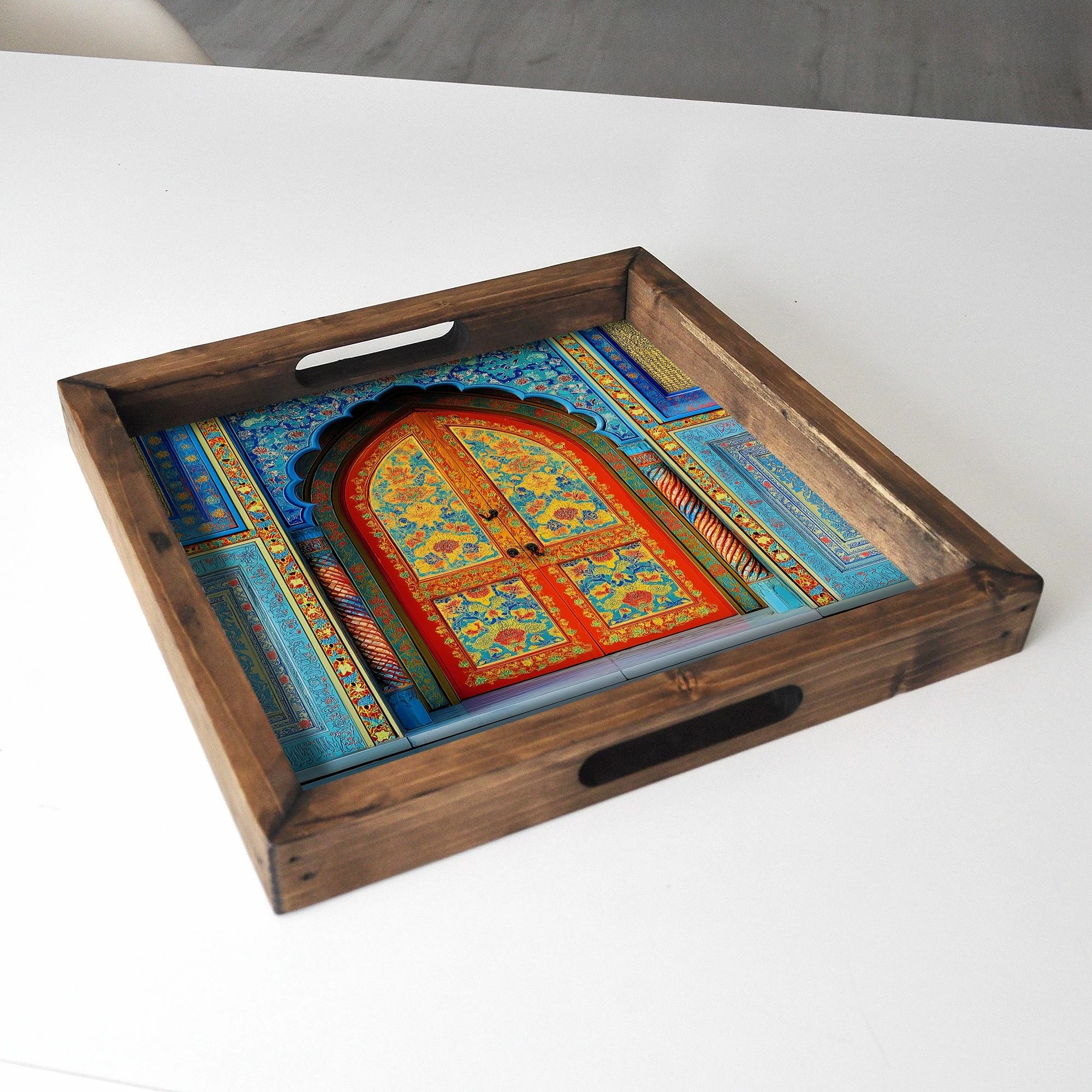 Tabaka druri, shumëngjyrëshe, Evila Originals, REF055, 35x35x4cm