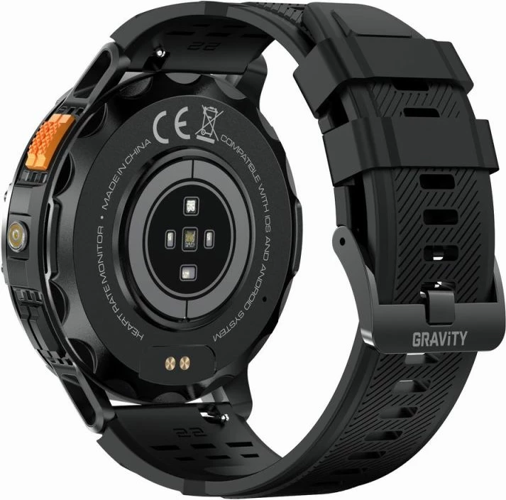 Smartwatch Gravity për të gjithë, e zezë