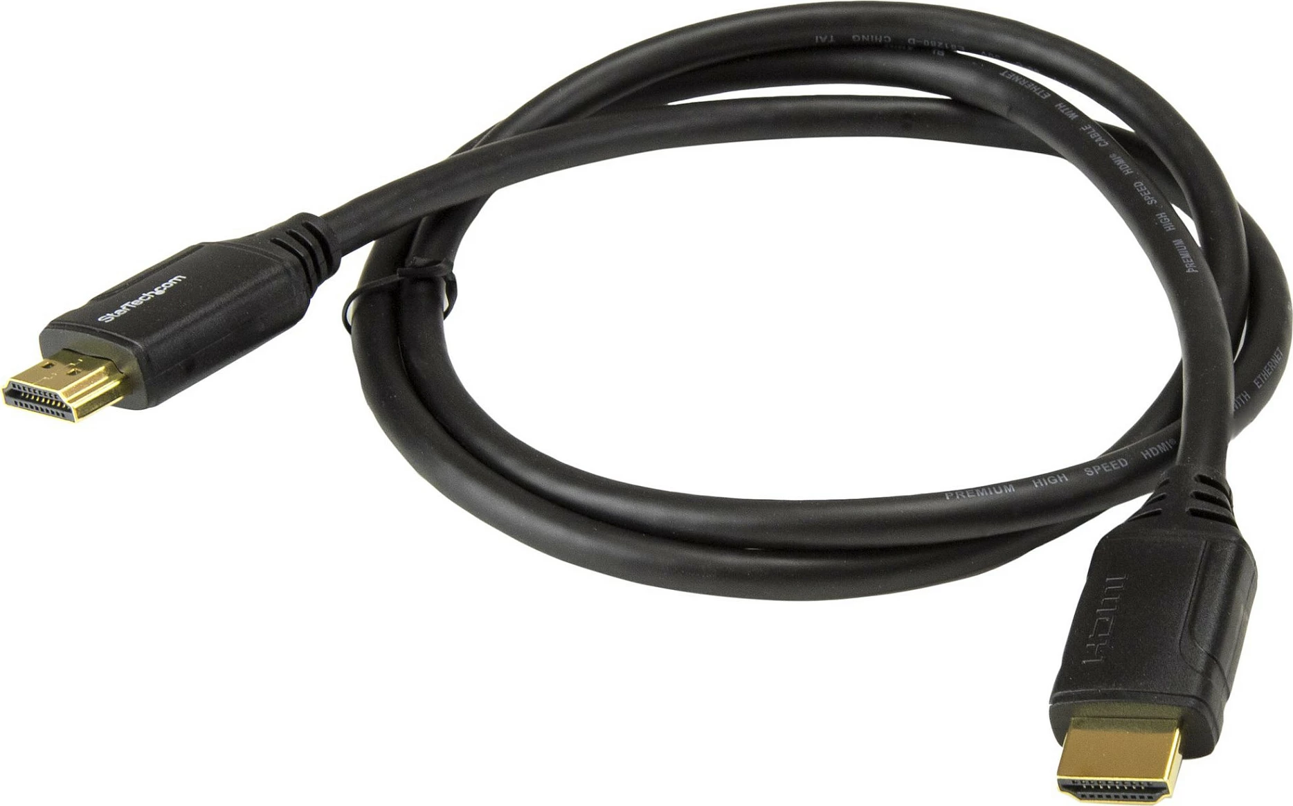 Kabllo HDMI StarTech HDMM1MP, HDMI 2.0, 1 m, 4K 60Hz, HDR10, ARC, e zezë