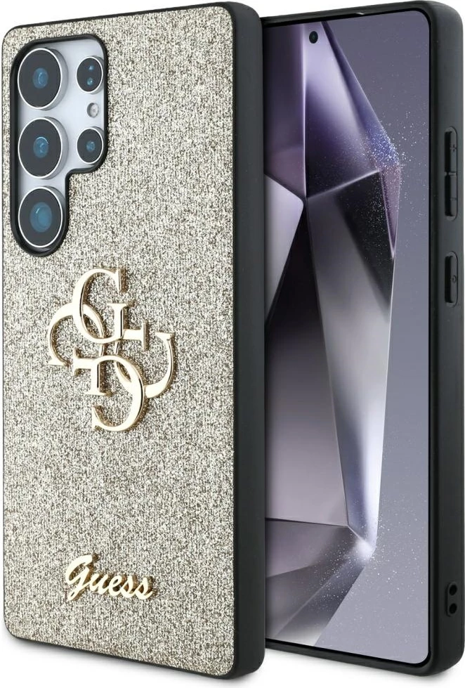 Mbështjellës Guess Fixed Glitter Big 4G Metal Logo për Samsung Galaxy S25 Ultra, Ari