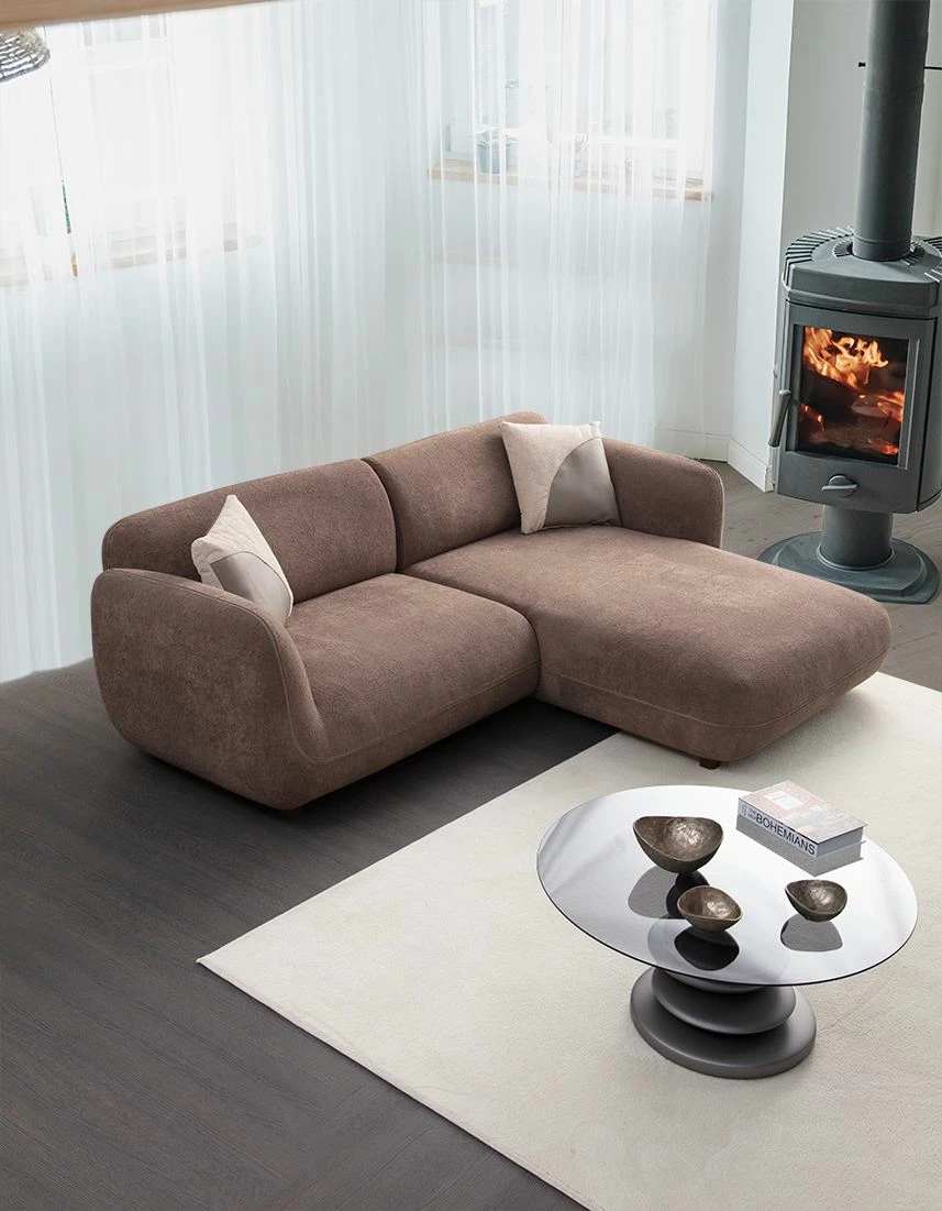 Këndare Pavia, kafe, Atelier del Sofa, 250x170cm