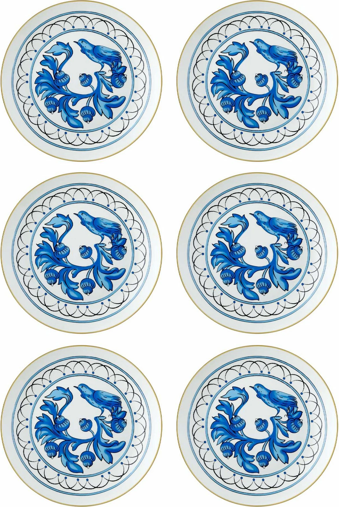 Set pjatash për ëmbëlsira (6 copë), Hermia, DNR0051