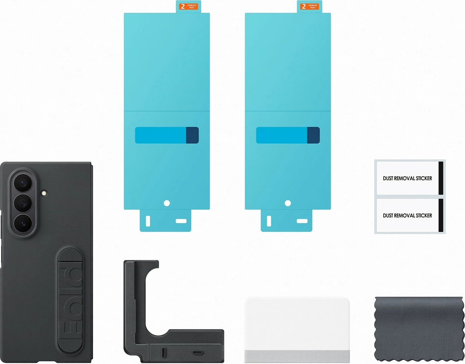 Mbështjellës silikon Samsung Galaxy Fold7 i zi