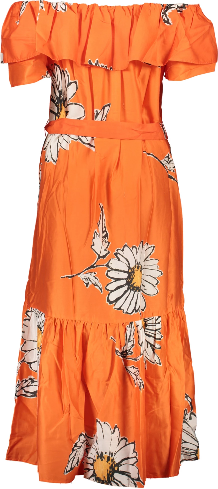 Fustan i gjatë DESIGUAL për femra, portokalli