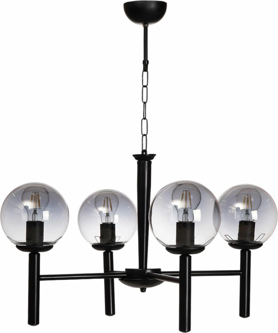 Llambadar Opviq, 8980-4, metal e xham, gri e zi