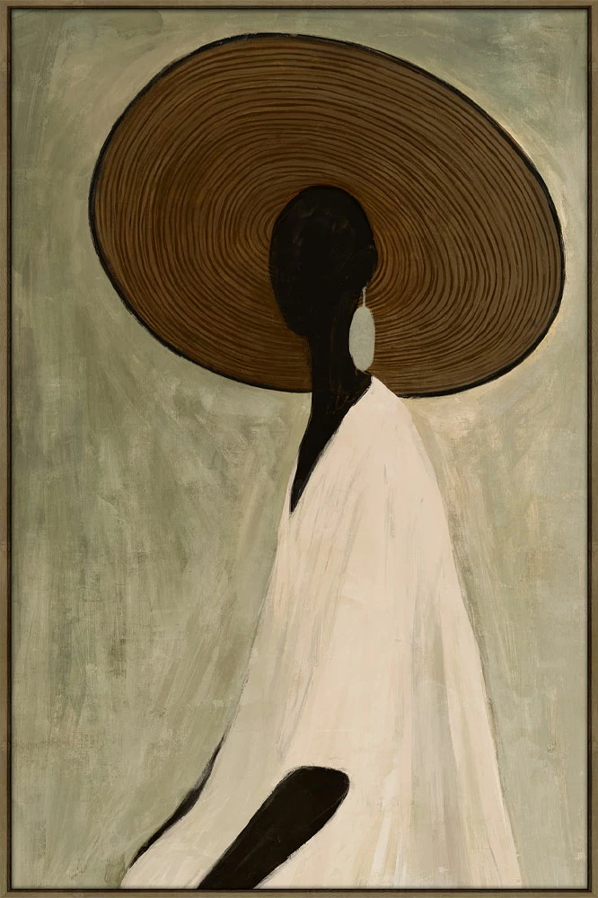 Pikturë dekorative BLACK EPIRUS me kornizë, kanavacë, ngjyrë bezhë, shumëngjyrëshe, dru natyral, 120x80x4cm