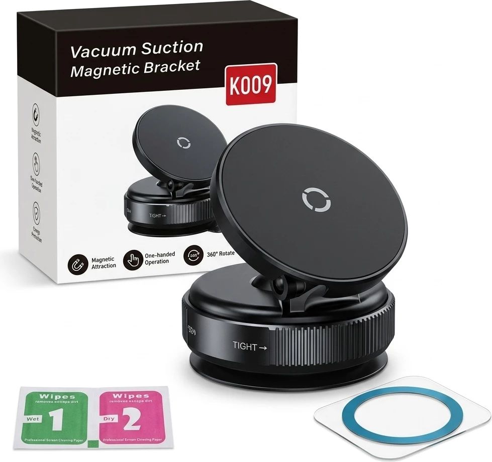 Mbajtëse Magnetike rrotulluese 360° me Sistem Vakumi (K009)