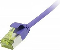 Patch kabllo Ethernet Synergy21 CAT6A 0.15m RJ45 U/FTP 500MHz slim 3.8mm, lila