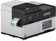 Printer etiketash Epson ColorWorks C8000e, inkjet me ngjyra, 600 x 1200 DPI, 300 mm/s, Ethernet/USB, zi/gri